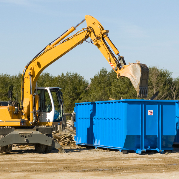 are there any restrictions on where a residential dumpster can be placed in Wixom Michigan